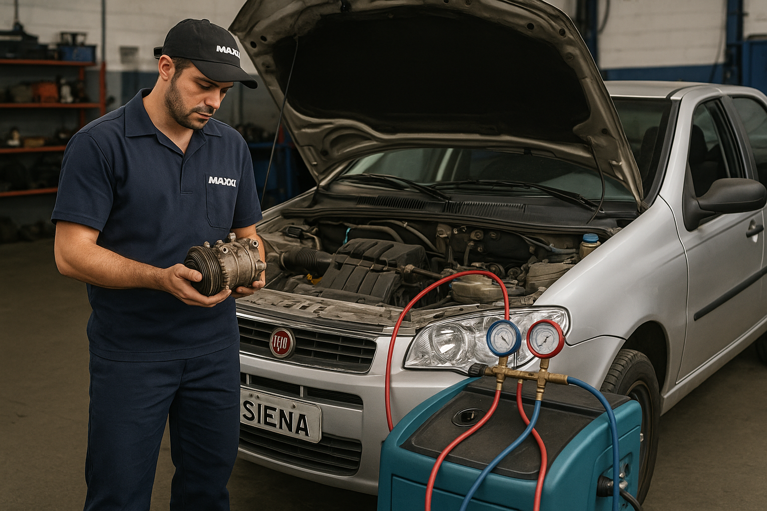 siena compressor ruim diagnóstico em Belo Horizonte