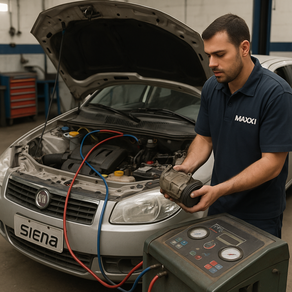 siena compressor ruim recarga