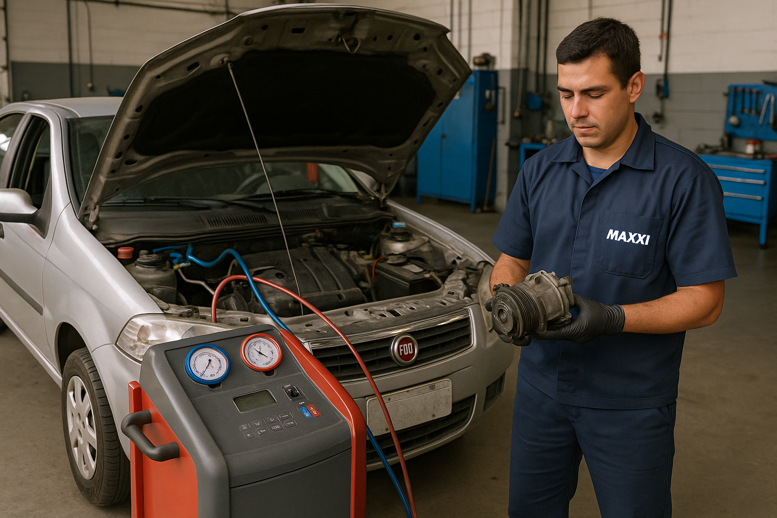 Reparo de compressor ruim em Siena