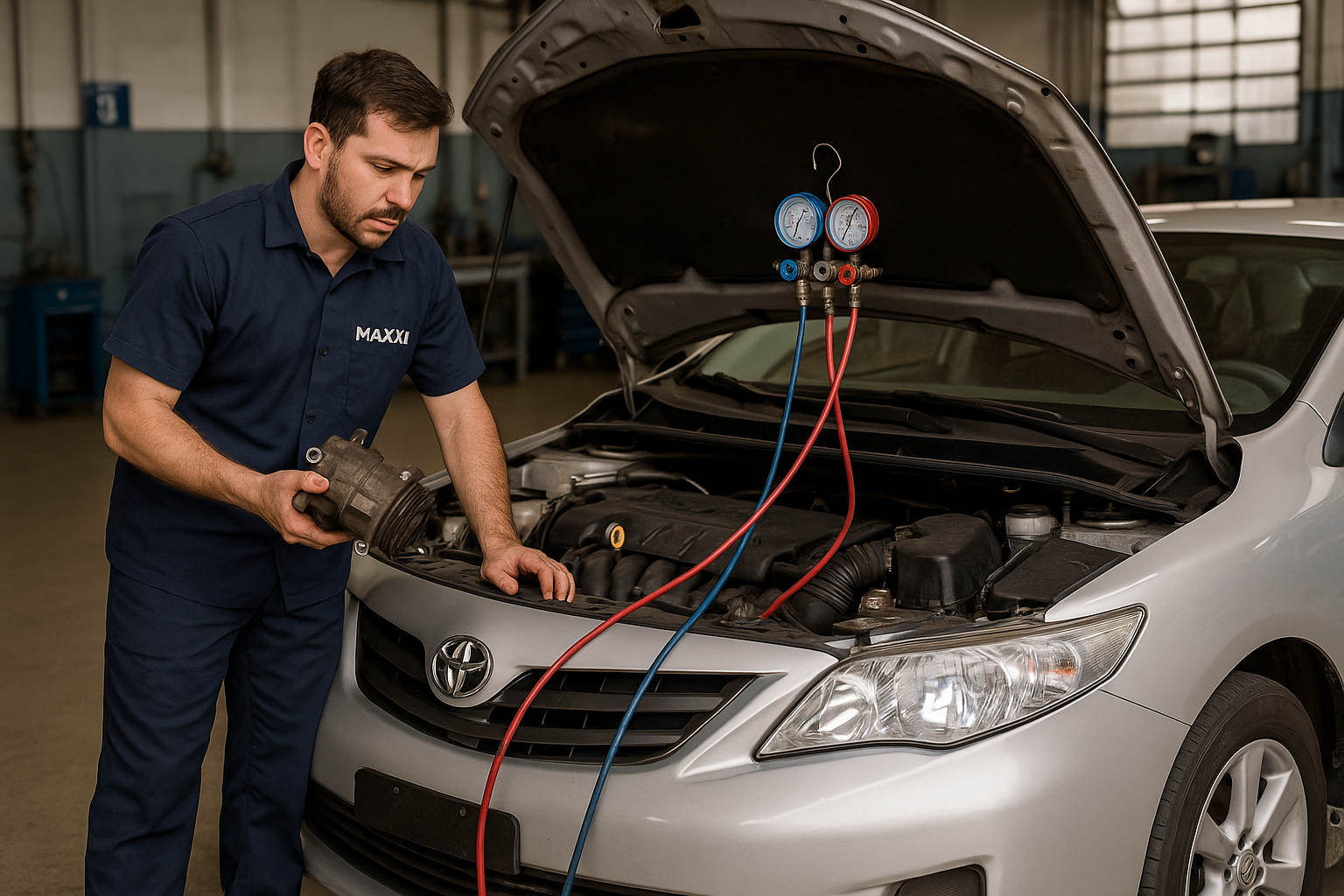 Diagnóstico de compressor ruim em Corolla
