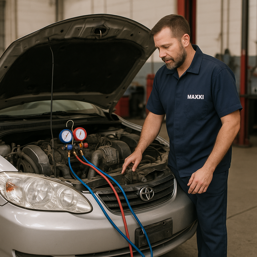 Reparo e substituição de compressor automotivo